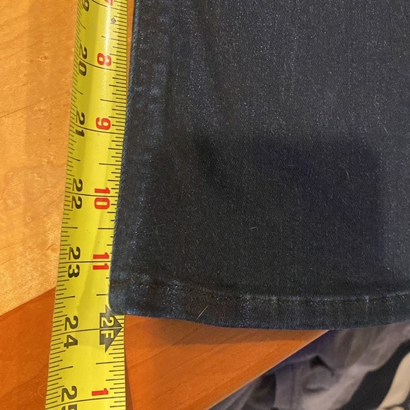 JCREW dark rinse button fly cropped flare jeans size 32 - Picture 5 of 6